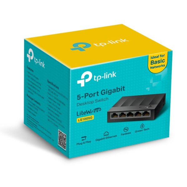 Switch Tp-link Gigabit 5 Puertos Ls1005g